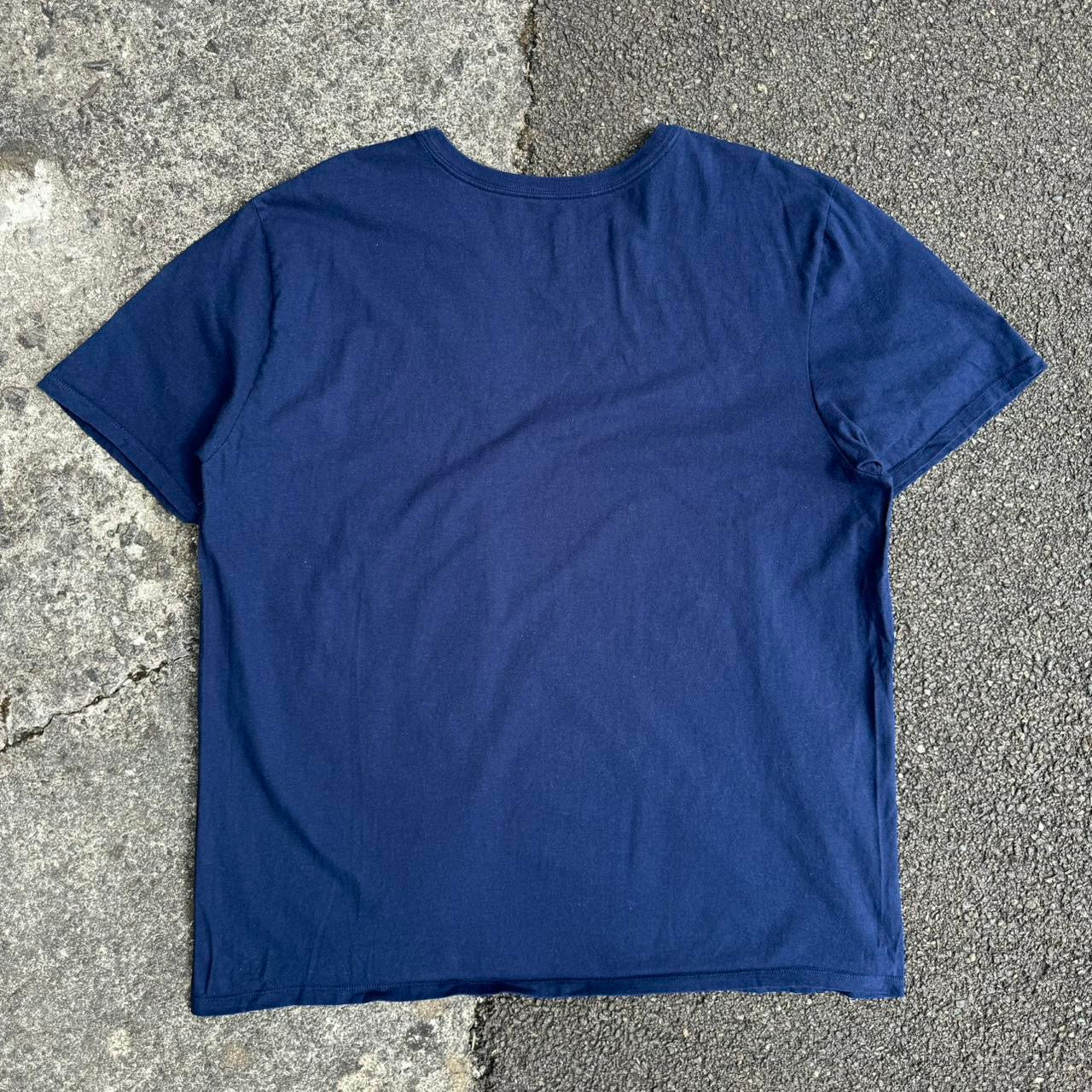 Nike Navy Swoosh Logo Tee