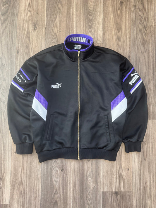 Puma Euro Sports Purple And Black Jacket