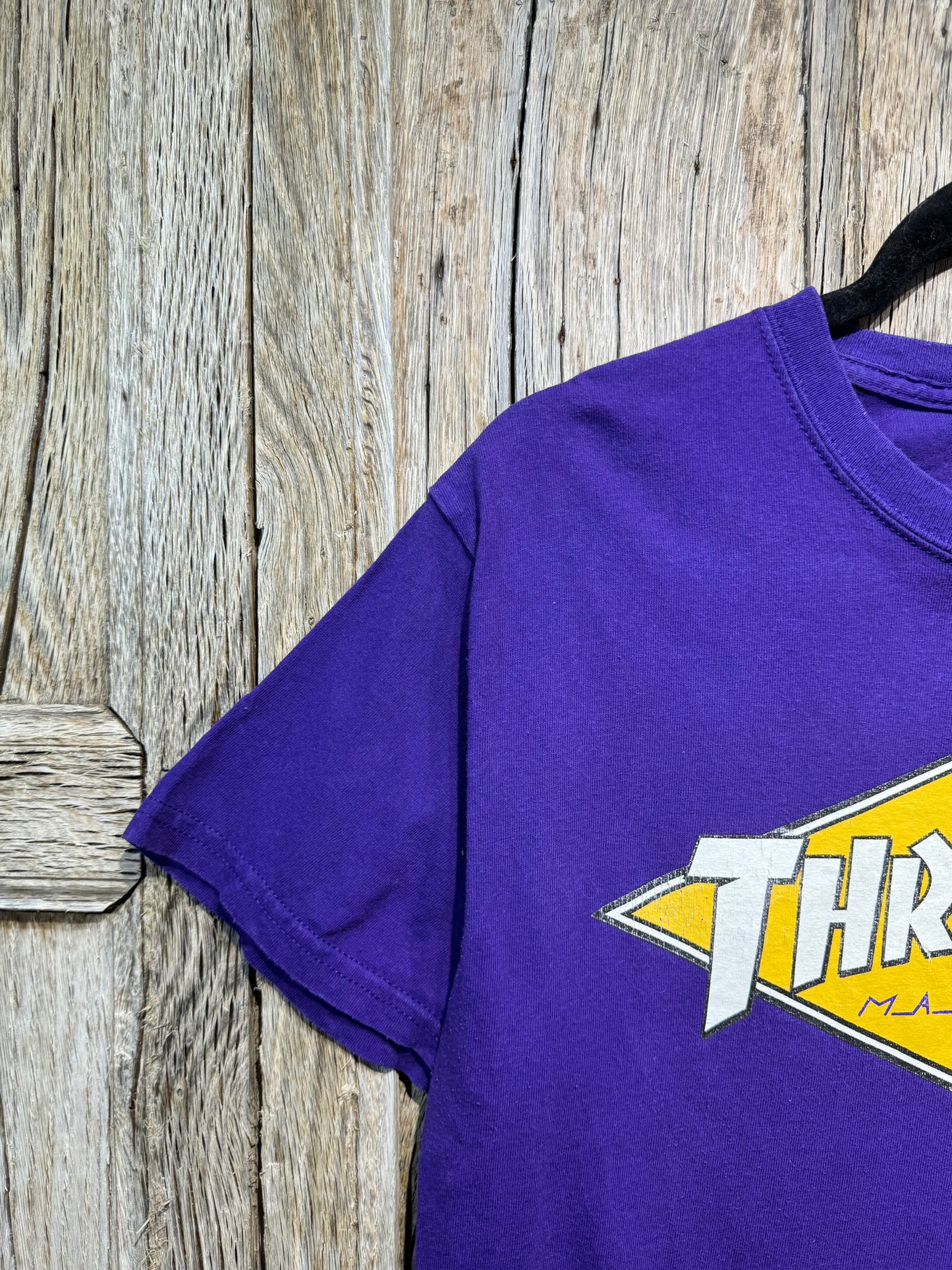 Purple Thrasher Diamond Logo Graphic Tee