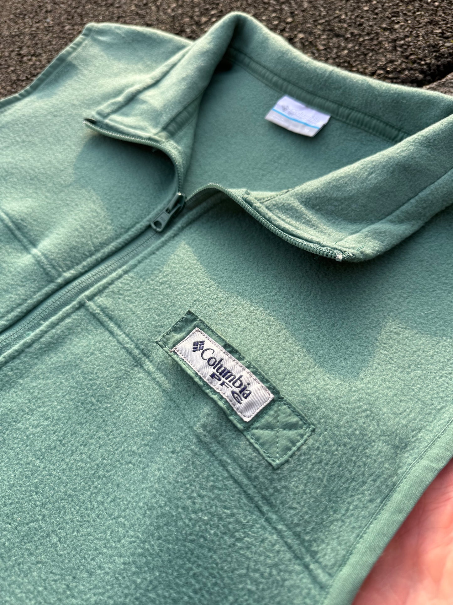 Columbia PFG Green Fleece Gillet