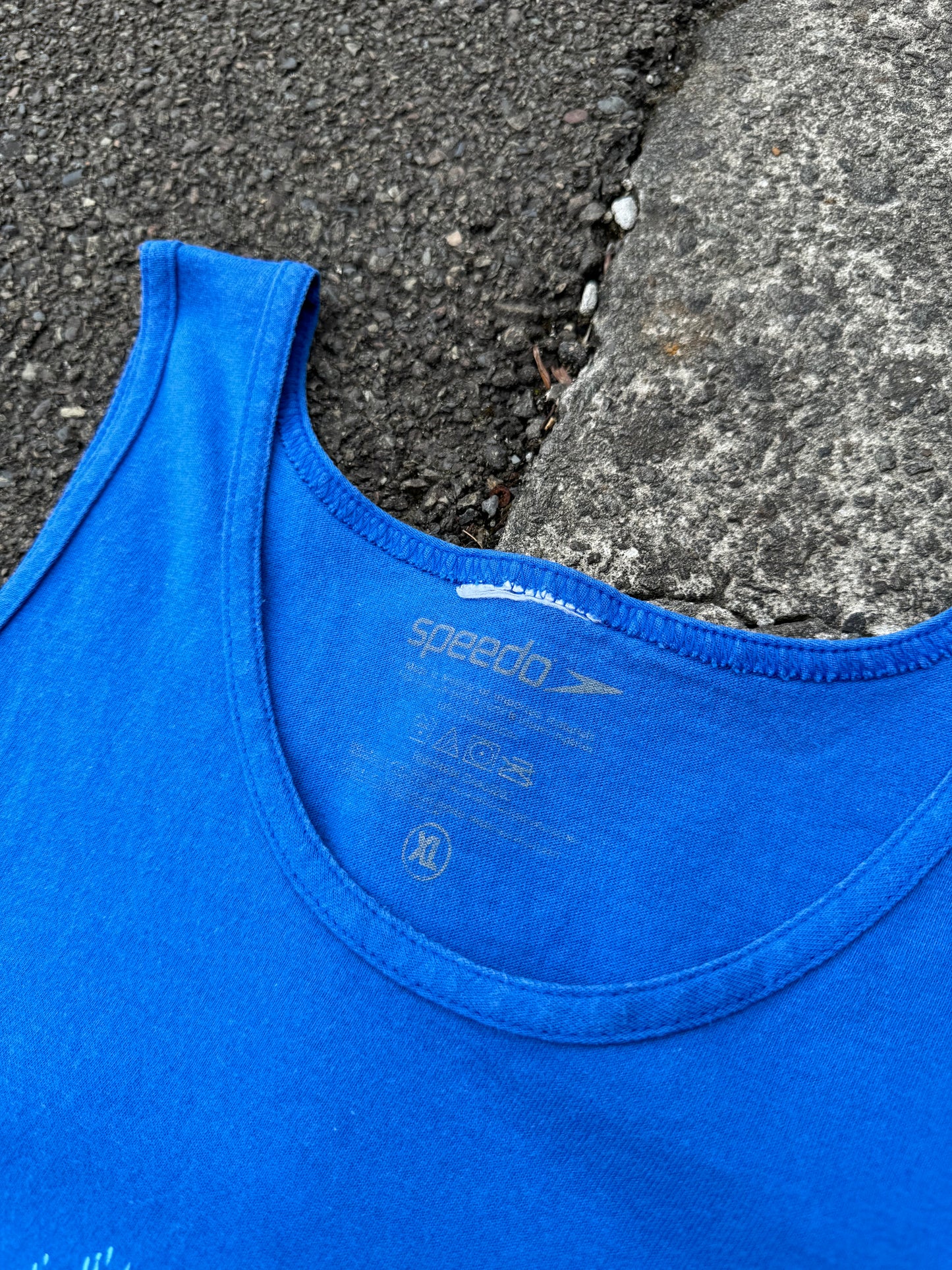 Vintage Blue Speedo Surf Vest