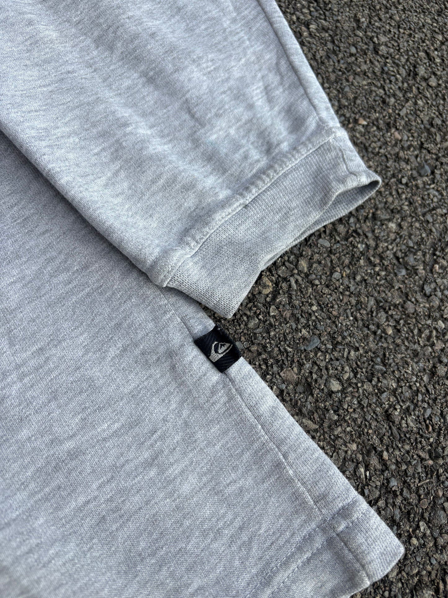Grey Quiksilver Embroidered Sweatshirt