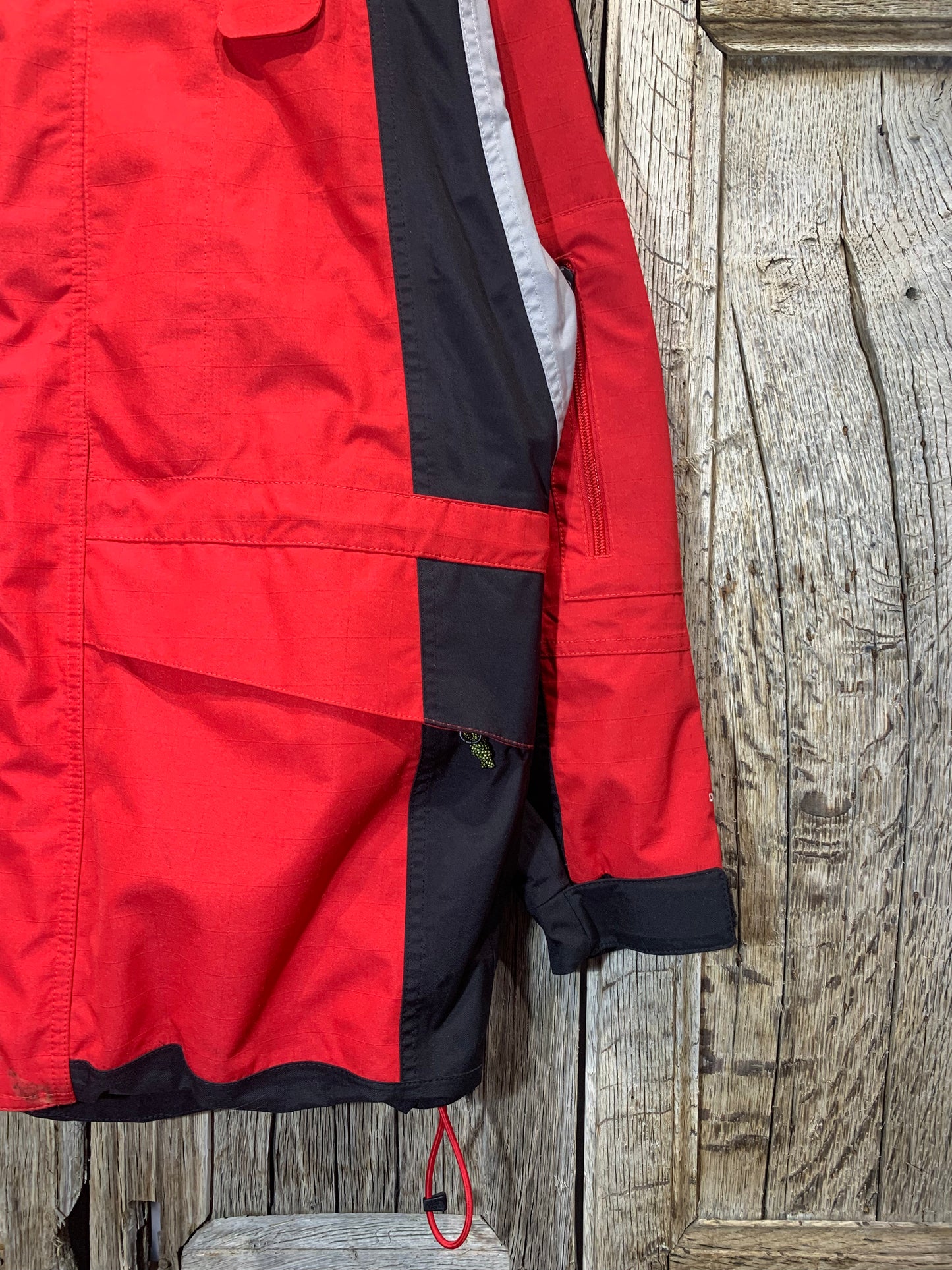 North Face Red Panelling Hyvent Coat