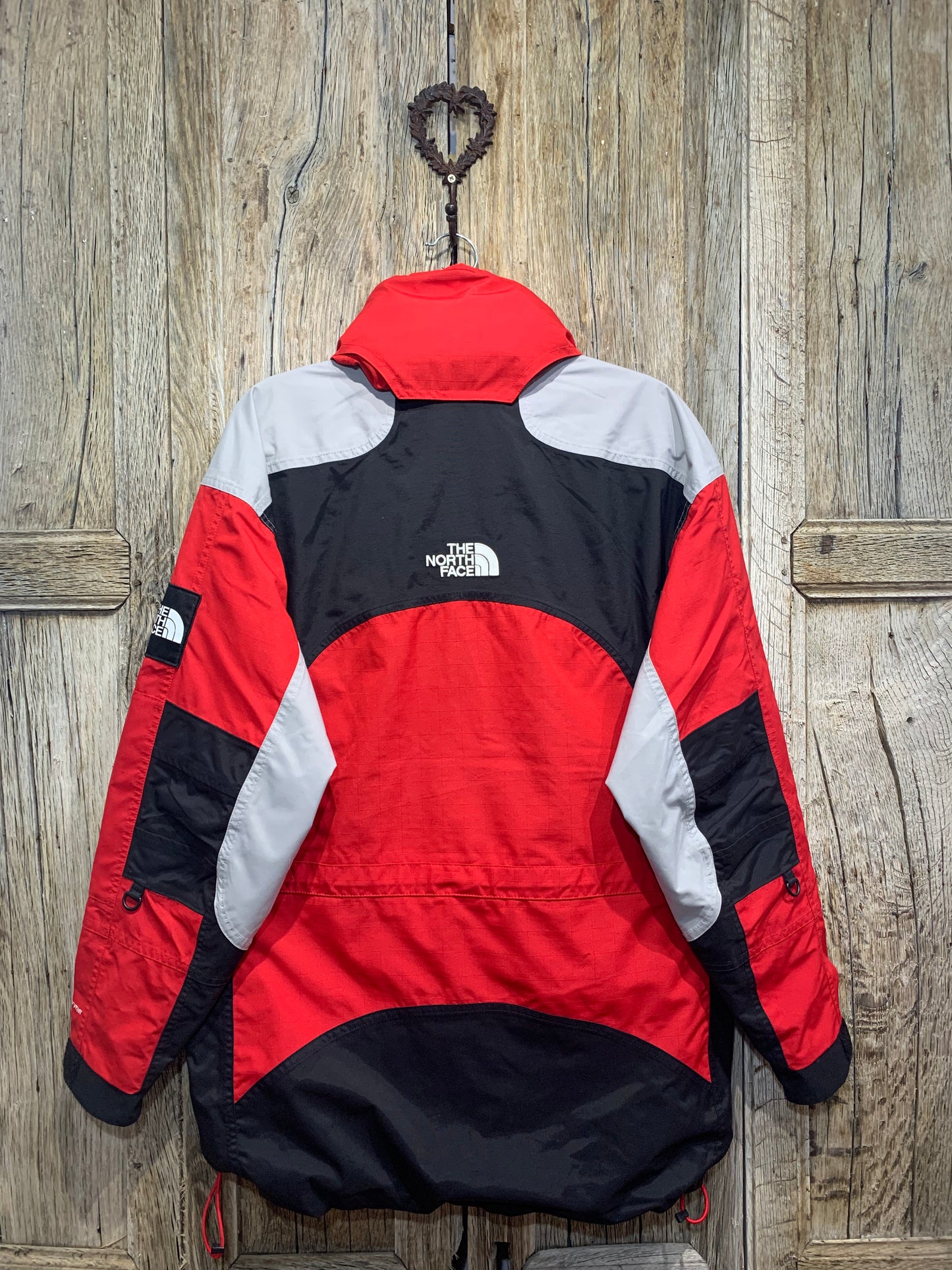 North Face Red Panelling Hyvent Coat