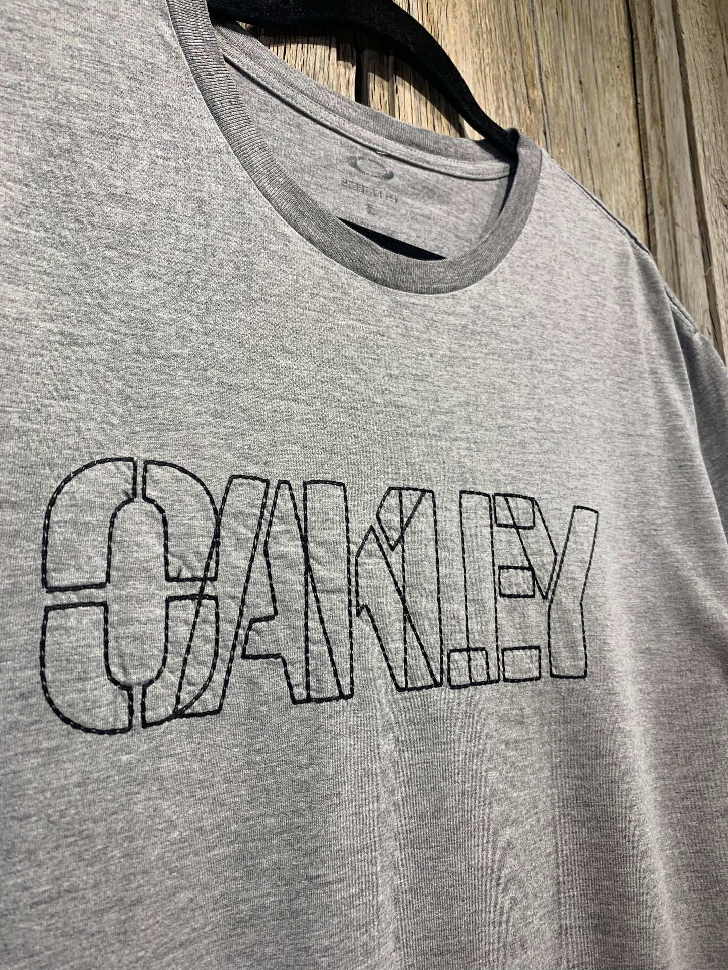 Grey Oakley Stitch Logo Tee