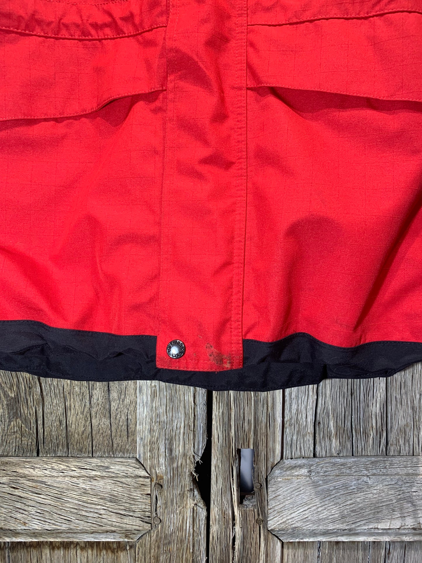 North Face Red Panelling Hyvent Coat