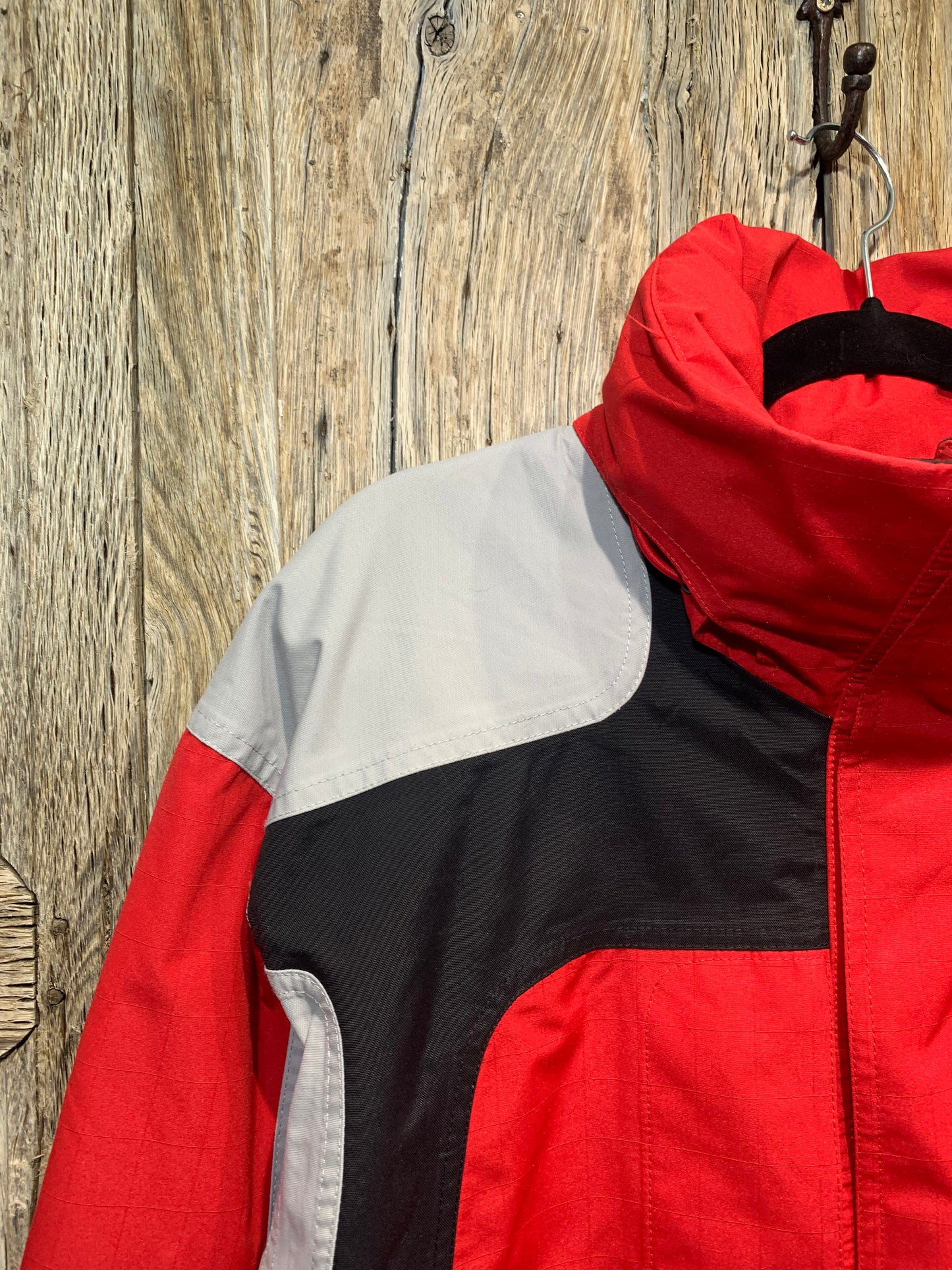 North Face Red Panelling Hyvent Coat