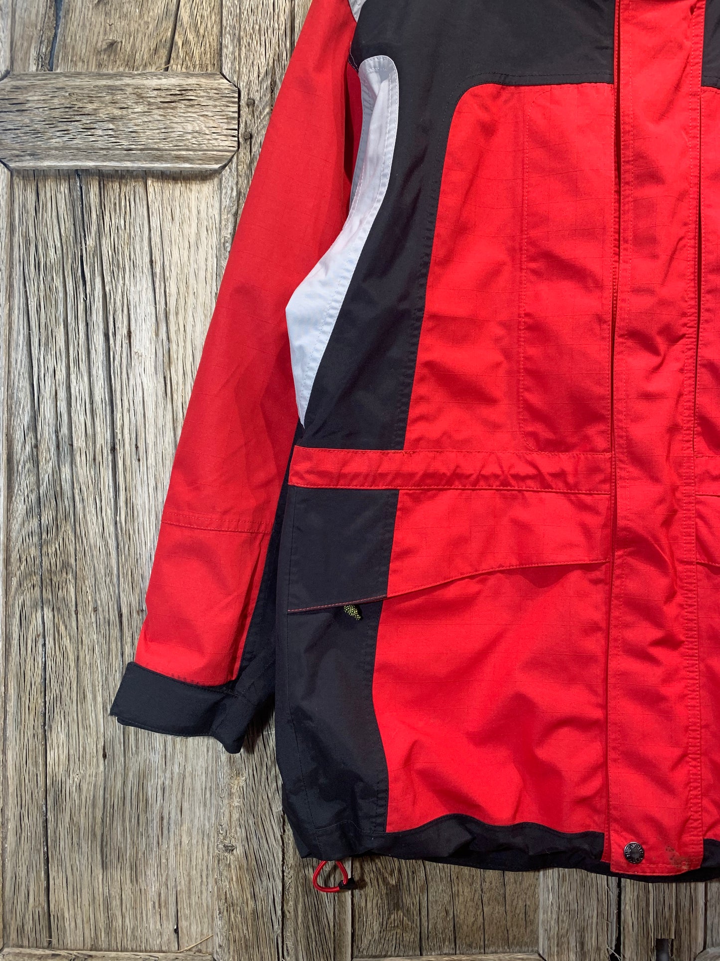 North Face Red Panelling Hyvent Coat