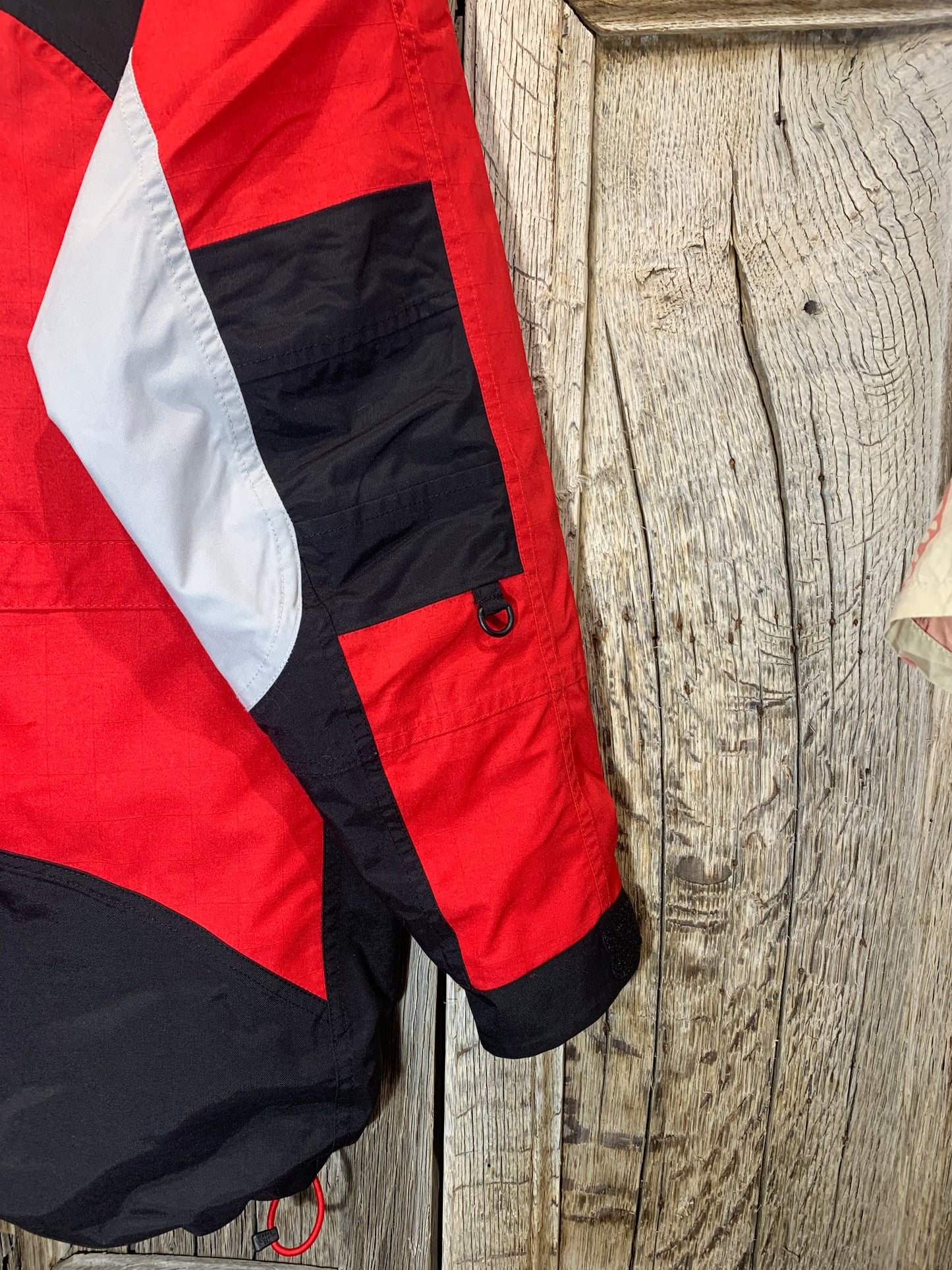 North Face Red Panelling Hyvent Coat