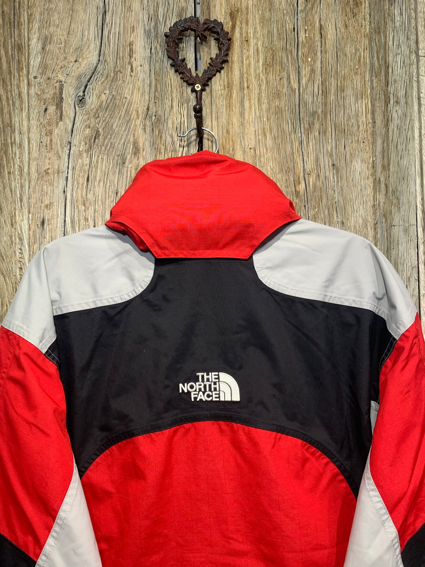 North Face Red Panelling Hyvent Coat