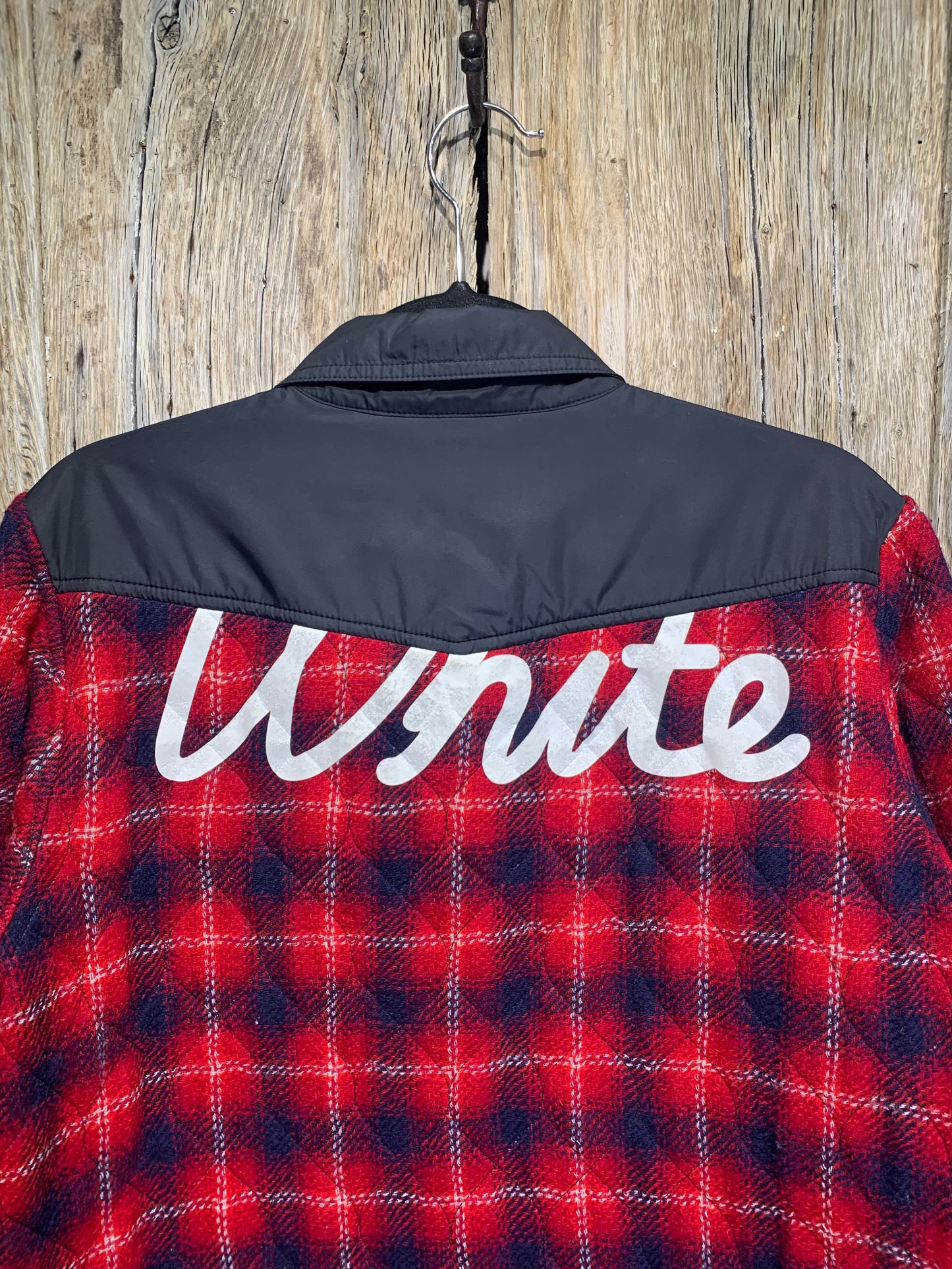 Off-White Red Check Quilted Shirt